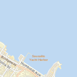 Sausalito California Street Map