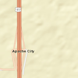 Apache City Colorado Street Map