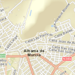 Alhama de Murcia Street Map