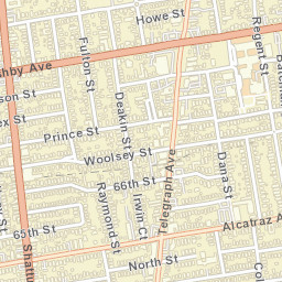 2400-2418 Webster St, Berkeley, CA Street Map