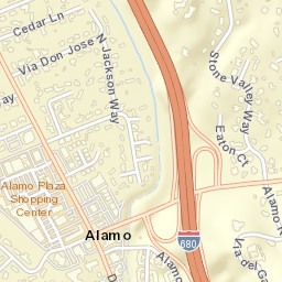 Alamo California Street Map