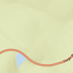 Tioga Road, Yosemite National Park, CA Street Map