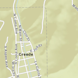 Creede Street Map