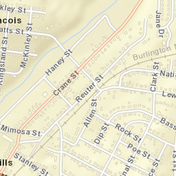 100-214 Crane St Park Hills MO 63601 Street Map