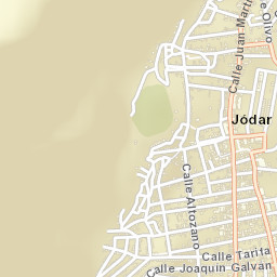 Jódar Street Map