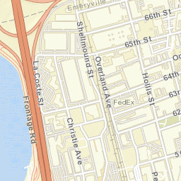 6400 Overland St, Emeryville, CA 94608 Street Map