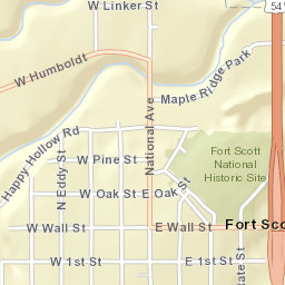 10 South National Avenue, Fort Scott, KS Street Map