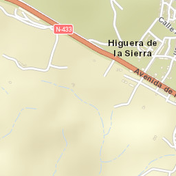 Higuera de la Sierra Street Map