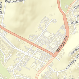 Moraga California Street Map