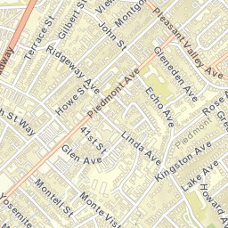 1772 Pleasant Valley Ave, Oakland, CA 94611, Street Map