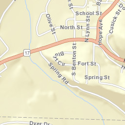 301-399 South Benton Street, Waynesville Street Map