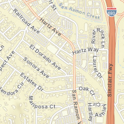 Danville California Street Map