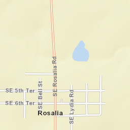 12132 Southeast 6th Terrace, Rosalia, KS Street Map