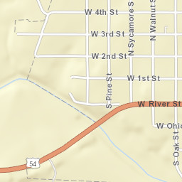 448 W 3rd St Eureka, Kansas Street Map