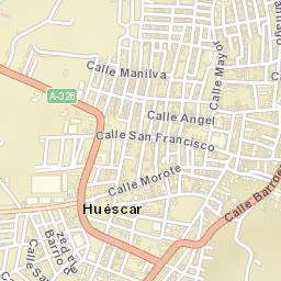 Huéscar Street Map