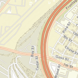Nimitz Freeway, Oakland, CA 94615, USA Street Map