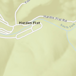 Harden Flat California Street Map