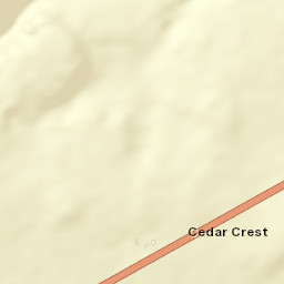 Cedar Crest Colorado Street Map