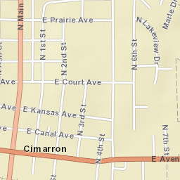 100-148 West Kansas Avenue, Cimarron, KS Street Map