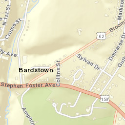 107 East Broadway Street, Bardstown, KY Street Map