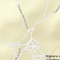 Higuera de Calatrava Street Map