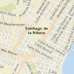 Santiago de la Ribera Street Map