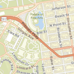 3001 Broderick St San Francisco, California Street Map