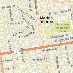 2400-2498 El Camino Real San Francisco Street Map