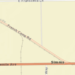 Simms California Street Map
