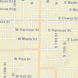 200-212 S 17th St Herrin IL 62948 Street Map