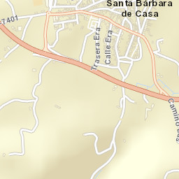 Santa Bárbara de Casa Street Map