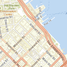 238 Beale St San Francisco, California Street Map