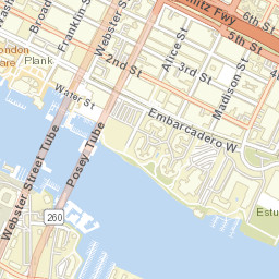 8809 Embarcadero West Oakland, California Street Map