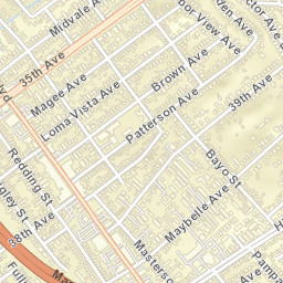 Laurel California Street Map