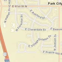 1093-1123 East 61st Street North, Park City Street Map