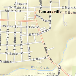 101-199 East Buffalo Street, Humansville, MO Street Map