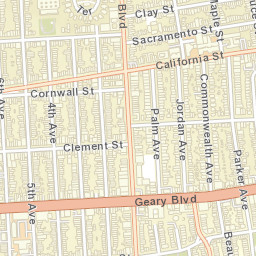 462 5th Ave San Francisco, California Street Map