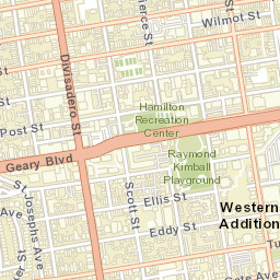 1234 Divisadero St San Francisco, California Street Map