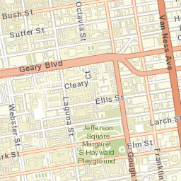 1360 Buchanan St San Francisco Street Map