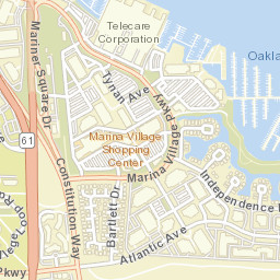 811 Marina Village Pkwy Alameda Street Map
