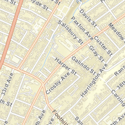 Fruitvale California Street Map