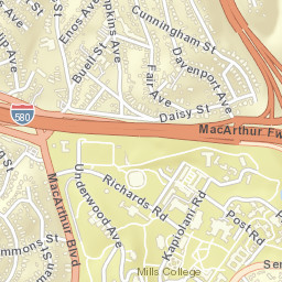 4421 Albert St Oakland, California Street Map