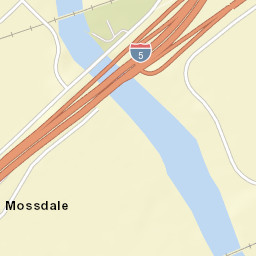 Mossdale California Street Map