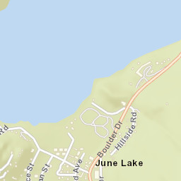 June Lake California Street Map