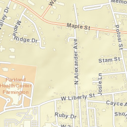 1166-1184 West Liberty Street, Farmington Street Map