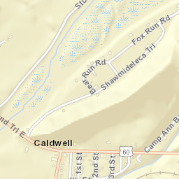33634 Midland Trail East, Caldwell, WV Street Map