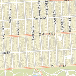 875 47th Ave San Francisco, California Street Map