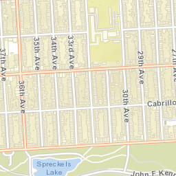 815-819 37th Ave, San Francisco, CA Street Map