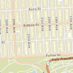 582 22nd Ave San Francisco, California Street Map