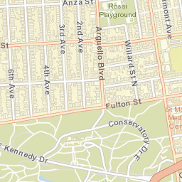 646 Arguello Blvd San Francisco Street Map